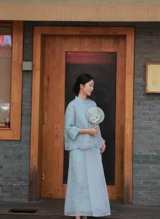 【2026东衣作】中式飘纱外套（21705107素采） 商品图1