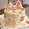 『蝶恋花』少女心爆棚翻糖蝴蝶结生日蛋糕 商品缩略图0