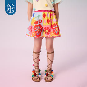 年衣短裤2025年夏新款女孩新中式民族风宽松甜美百搭莓果达利‌短裤