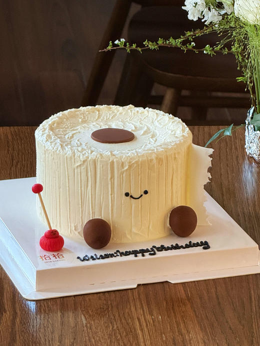 「jellycat·卷纸蛋糕」搞怪系列·翻糖巧克力·100%动物奶油（附图5寸·提前48小时预订） 商品图0