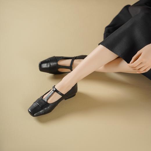 【新款玛丽珍】西村名物2025年春季新款舒适低跟新中式风优雅玛丽珍单鞋T25AE16221 商品图3