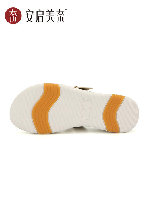 ARCHCONTACT安启美奈云朵真皮复古厚底勃肯一字拖鞋53027 商品图5