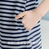 Threegun三枪 冰泉棉彩条圆领短袖BRA女士家居裙-T70004A01 商品缩略图9