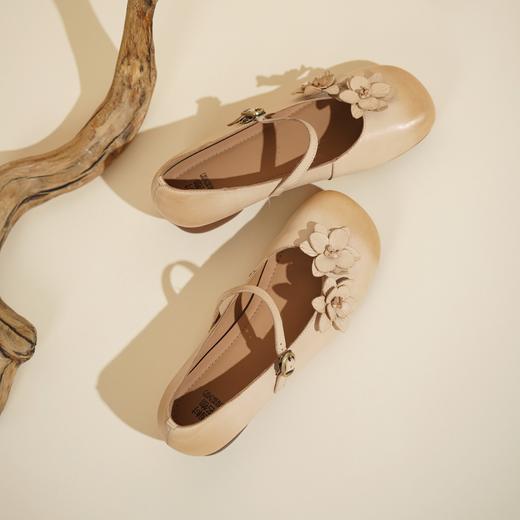 西村名物2025年春季新款舒适低跟新中式风优雅玛丽珍单鞋T25AE16061 商品图8