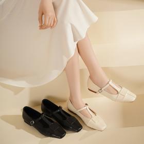 【新款玛丽珍】西村名物2025年春季新款舒适低跟新中式风优雅玛丽珍单鞋T25AE16221