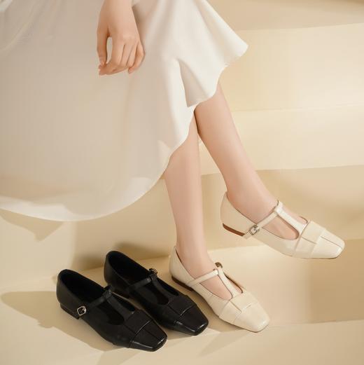 【新款玛丽珍】西村名物2025年春季新款舒适低跟新中式风优雅玛丽珍单鞋T25AE16221 商品图0
