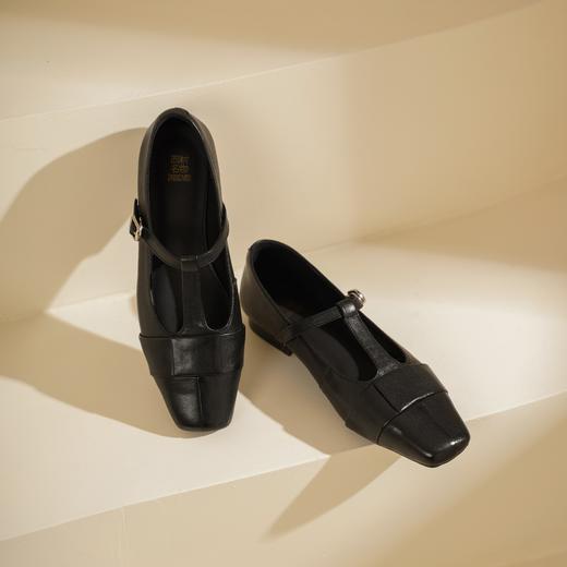 【新款玛丽珍】西村名物2025年春季新款舒适低跟新中式风优雅玛丽珍单鞋T25AE16221 商品图8