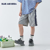 蓝汽水2025年新款夏季男童亲子休闲拼接短裤轻量化宽松运动五分裤 商品缩略图0