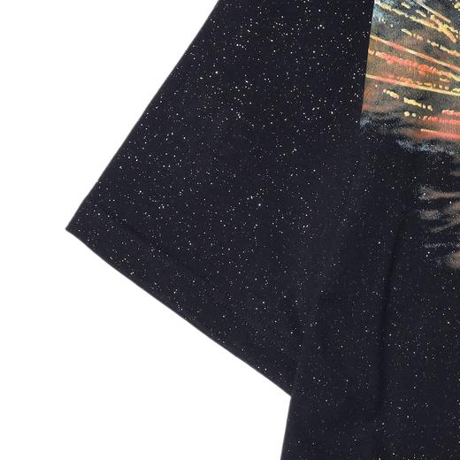 T3013夏季高级感新款潮牌满天星彩色印花圆领短袖T恤显瘦百搭宽松上衣 商品图4