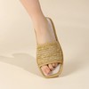 【多样屋专柜】多样屋开口编织拖鞋 四季棉麻拖鞋女家居室内情侣拖鞋 商品缩略图5