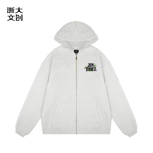 【浙大文创】浙江大学求是紫藤系列开衫灰色 商品图4