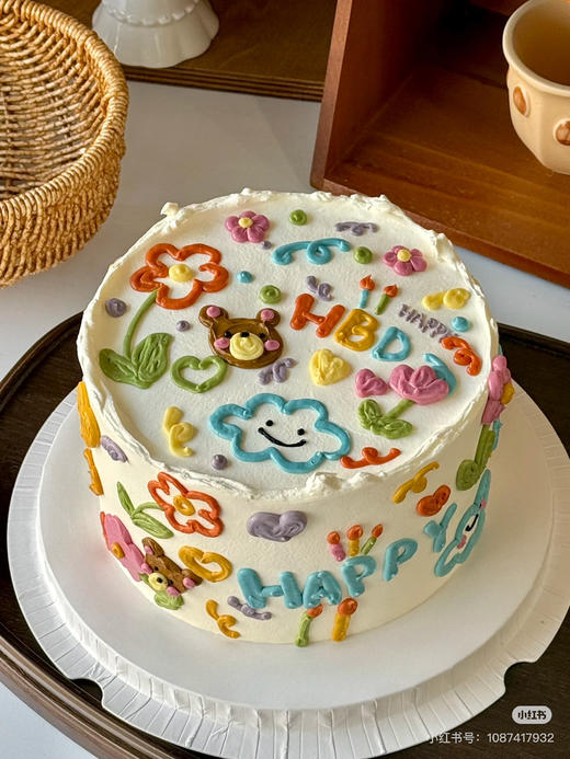 INS风手绘HBD。请提前48小时下单，颜色随机搭配 商品图0