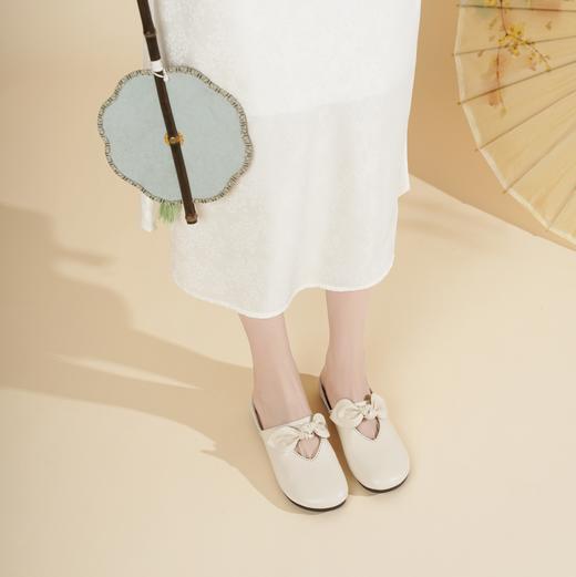【初夏新品】西村名物2025年春季新款舒适平跟新中式风优雅玛丽珍单鞋X25AH16481 商品图4