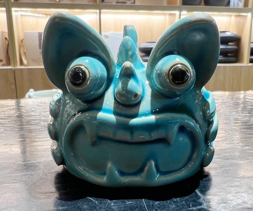 瓦猫手柄杯（青色） 商品图1