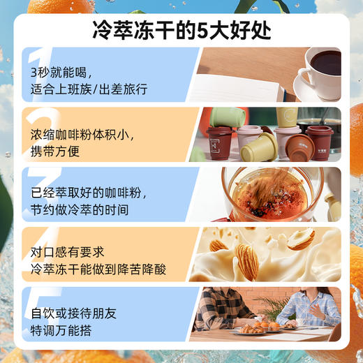 半尾熊丨冷萃冻干咖啡 一盒五种风味 26g（2.6g*10罐 ） 商品图3