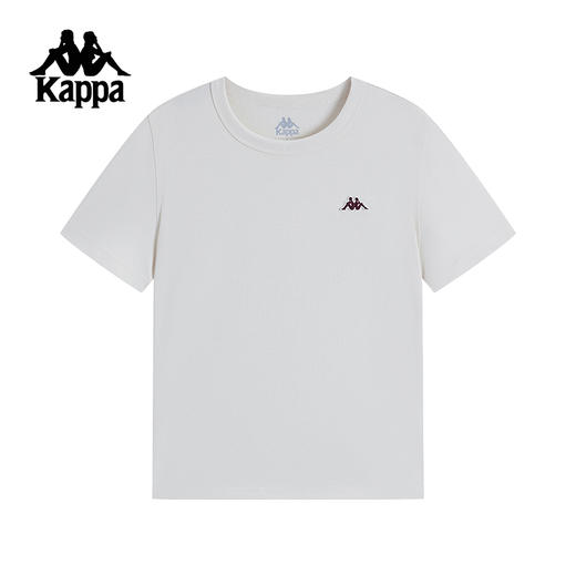 Kappa卡帕背靠背夏季2025新款运动短袖女款纯棉亲肤t恤休闲上衣女K0F42TD38 商品图1