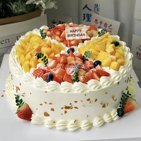 『鲜果浪漫』芒莓拼盘浪漫水果蛋糕