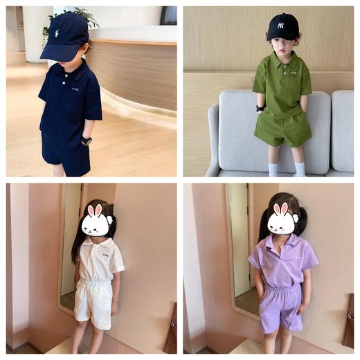观偎儿童POLO衫套装S1046 100% 商品图0
