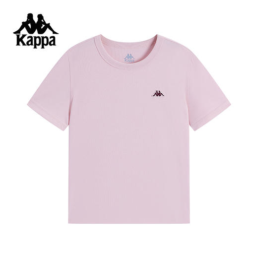 Kappa卡帕背靠背夏季2025新款运动短袖女款纯棉亲肤t恤休闲上衣女K0F42TD38 商品图2