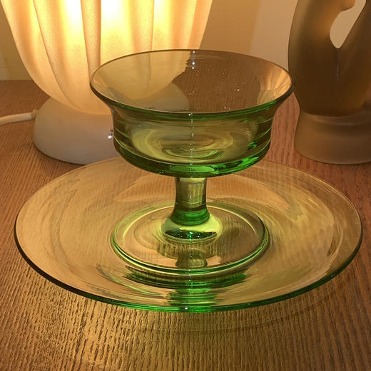 美国产中古玻璃甜品碗碟 商品图1