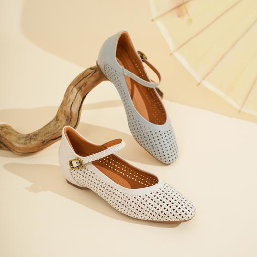 西村名物2025年春季新款舒适低跟新中式风优雅玛丽珍单鞋X25AH16471 商品图6