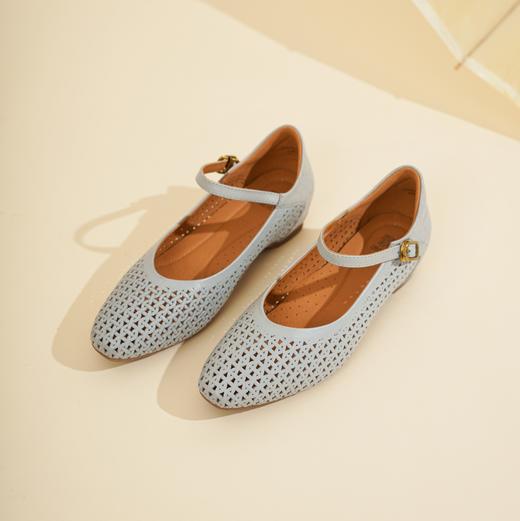 西村名物2025年春季新款舒适低跟新中式风优雅玛丽珍单鞋X25AH16471 商品图7