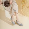 西村名物2025年春季新款舒适低跟新中式风优雅玛丽珍单鞋X25AH16471 商品缩略图2