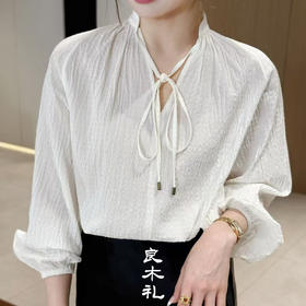 【不退不换】良木礼慵懒肌理感超宽松罩衬衫(2807)