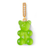 北京仓｜CRYSTAL HAZE-Mega Nostalgia Bear-pave-绿色小熊 吊坠（金色环扣）［挪威设计师］ 商品缩略图0