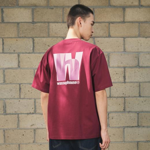 WassupHouse字母叠影印花短袖T恤 商品图3