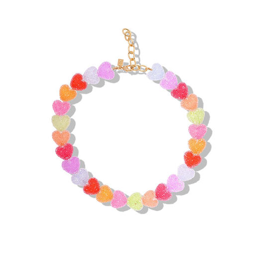 北京仓｜CRYSTAL HAZE-Jelly Heart-多彩 爱心 砂糖 项链［挪威设计师］ 商品图0