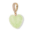北京仓｜CRYSTAL HAZE-Jelly Heart-pave-淡绿色心形 吊坠［挪威设计师］ 商品缩略图1