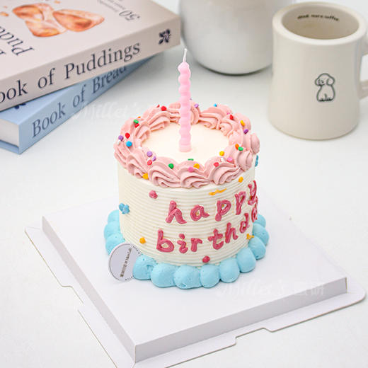 0844“ins风扭扭蜡烛”蛋糕 商品图1
