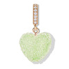 北京仓｜CRYSTAL HAZE-Jelly Heart-pave-淡绿色心形 吊坠［挪威设计师］ 商品缩略图0