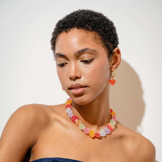 北京仓｜CRYSTAL HAZE-Jelly Heart-多彩 爱心 砂糖 项链［挪威设计师］ 商品图3