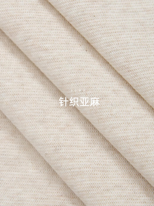 【KEMU】法国亚麻×奥地利天丝 鹅蛋领针织T恤 | 凉感透气显瘦 法式慵懒风ins高级感上衣 商品图4
