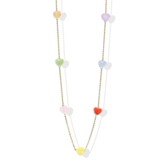 北京仓｜CRYSTAL HAZE-Jelly Heart-多彩爱心 项链［挪威设计师］ 商品图1