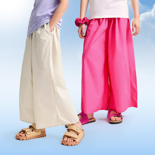 女童全腰梭织九分裤夏季新款安奈儿童装EG526107 商品图2