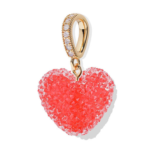 北京仓｜CRYSTAL HAZE-Jelly Heart-pave-西瓜红心形 吊坠［挪威设计师］ 商品图1