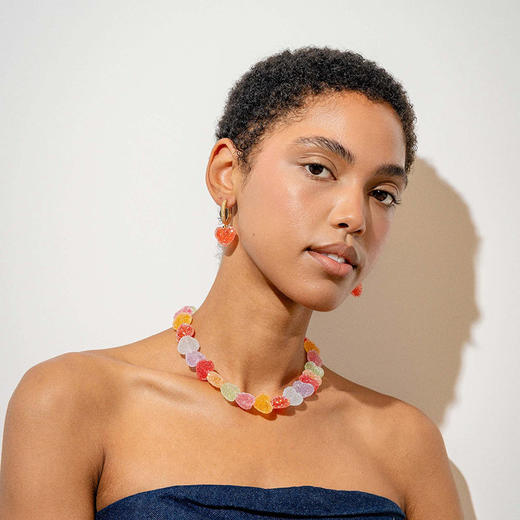 北京仓｜CRYSTAL HAZE-Jelly Heart-多彩 爱心 砂糖 项链［挪威设计师］ 商品图2