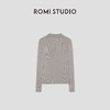 ROMI STUDIO“简约优雅”环保醋纤弹力罗纹翻领针织上衣 RWBSS01758 商品缩略图1