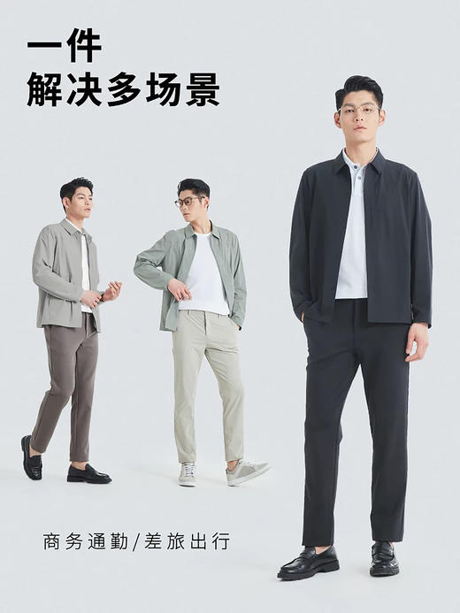 香港老爷车【防晒空调夹克】夏季翻领商务行政冰感男士夹克 凉感透气防晒 商品图2