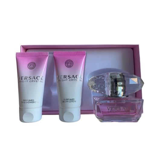 【特卖】范思哲 粉耀晶钻女士香水套装(香水50ml+沐浴50ml+身体乳50ml)【保质期：2029年1月】（商品外壳印花掉漆，外表有脏污，不退不换） 商品图0