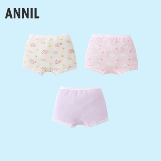 女童平角底裤三件装夏季新款安奈儿童装JG527248 商品图1