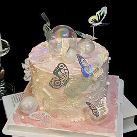 【许愿蝶】蝴蝶生日蛋糕女生蛋糕