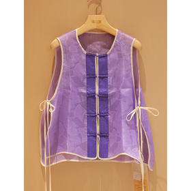 【线上专属】圆领马甲(24704376暮山紫)