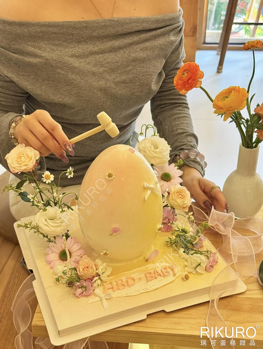 🥚破蛋快乐 | 6英寸生巧鲜花鲜果蛋糕 商品图1