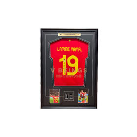 收藏系列 亚马尔 西班牙队19号 亲笔签名球衣