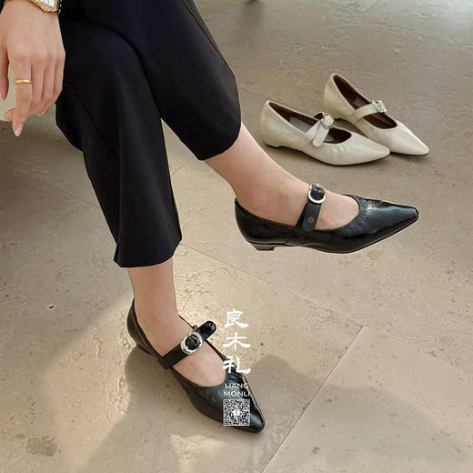 【不换不退】良木礼名媛风金属皮带扣单鞋子（1317-21） 商品图2