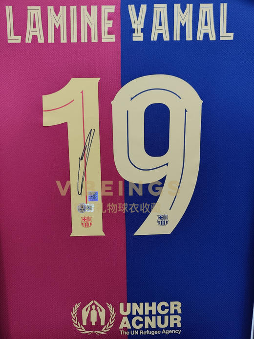 收藏系列 亚马尔 巴塞罗那队19号 24/25 亲笔签名球衣 商品图2